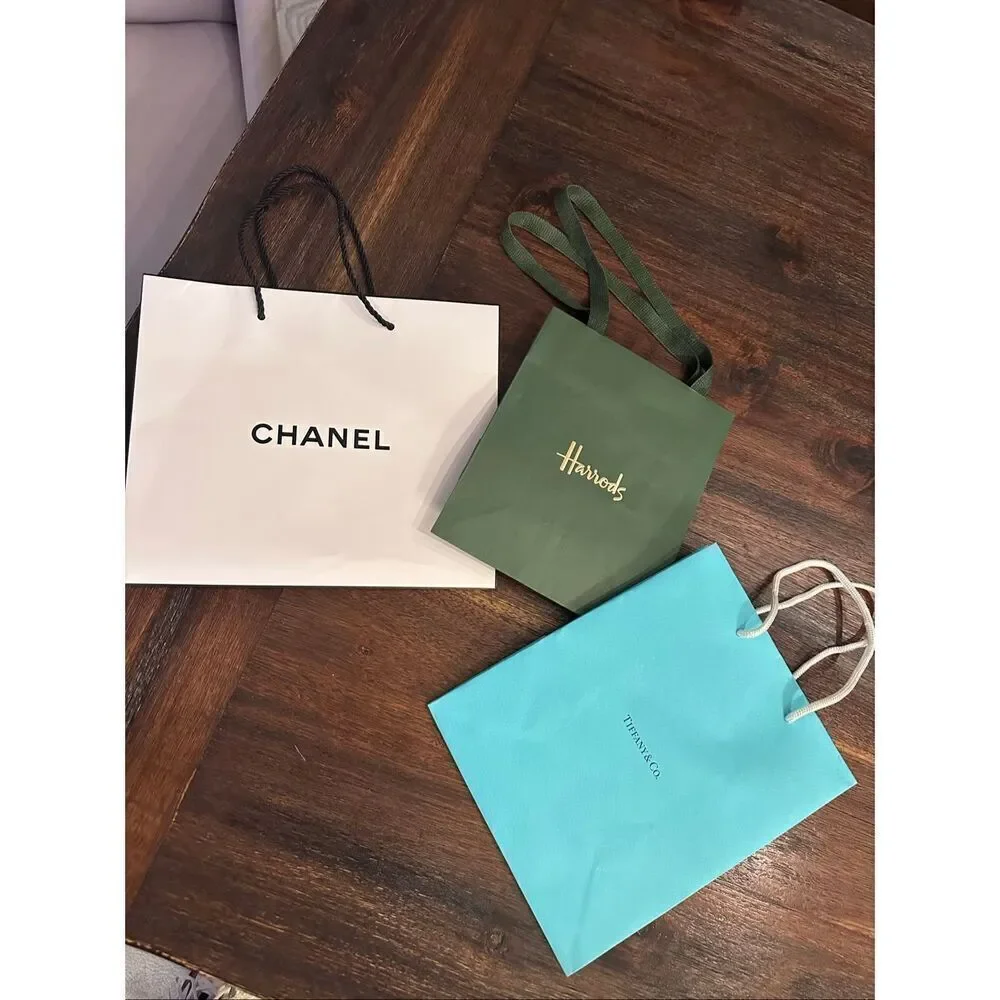 Set of 3 luxury designer gift bags